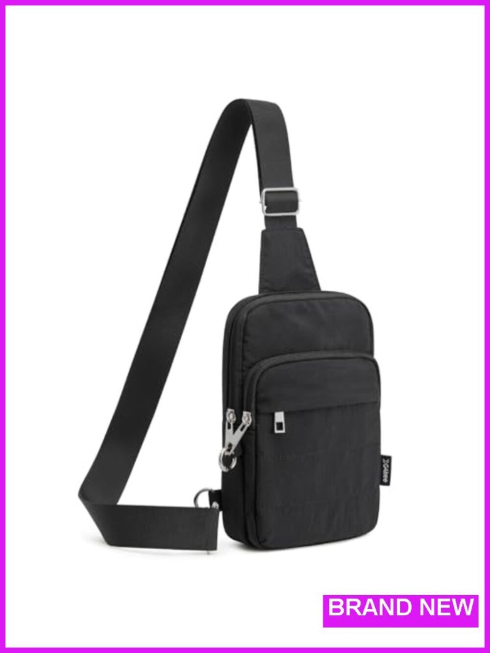 Anti Theft RFID Blocking Crossbody Bag, Nylon, Lightweight Travel Purse